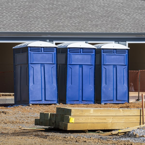 is there a specific order in which to place multiple porta potties in Sloan Iowa